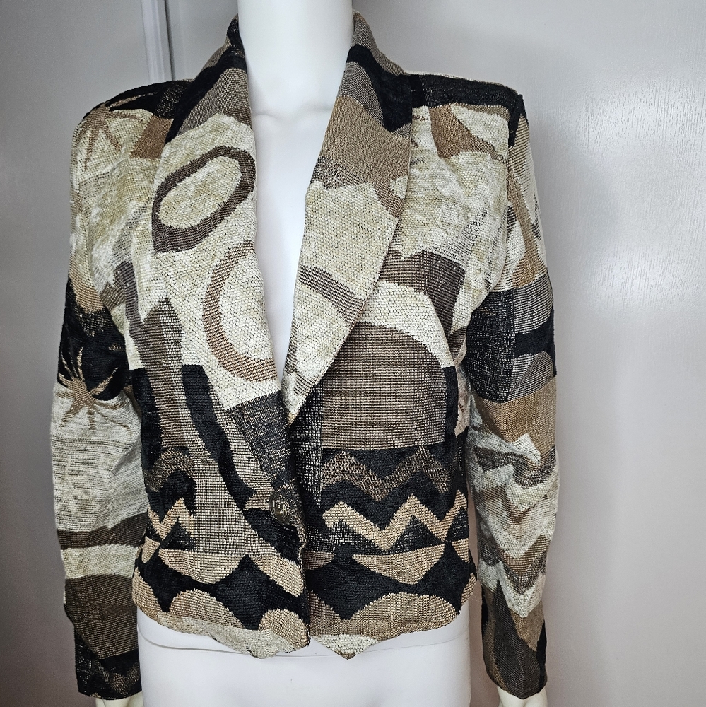 Exposure VTG Women's Abstract Patterned Jacket Size M - Picture 4 of 8